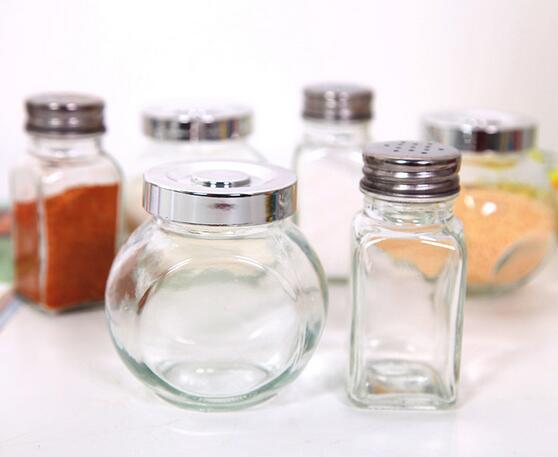 傢居廚房調料罐調味瓶玻璃鹽罐有孔蓋調料瓶玻璃調味罐批發批發・進口・工廠・代買・代購