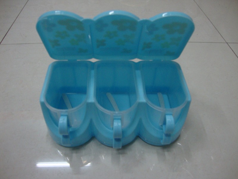 臺州塑料之都 廠傢直銷 調味調料盒 質量好 款式新穎 帶勺子 022工廠,批發,進口,代購