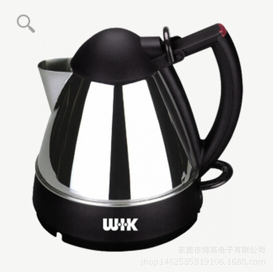 德國偉嘉快速溫控高質磨砂304不銹鋼電熱水壺1升塑料防燙手柄工廠,批發,進口,代購