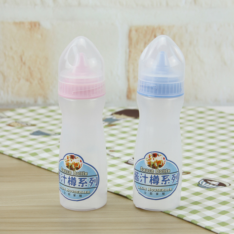 塑料擠醬瓶 番茄沙拉醬瓶旋轉蓋可調節奶油果醬瓶 沙律瓶調味樽工廠,批發,進口,代購