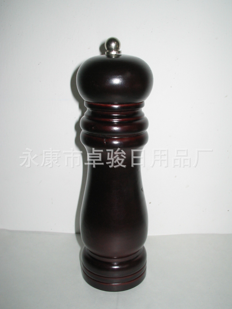 6寸木質胡椒磨 手動胡椒研磨器 胡椒粉研磨器 黑胡椒研磨器工廠,批發,進口,代購
