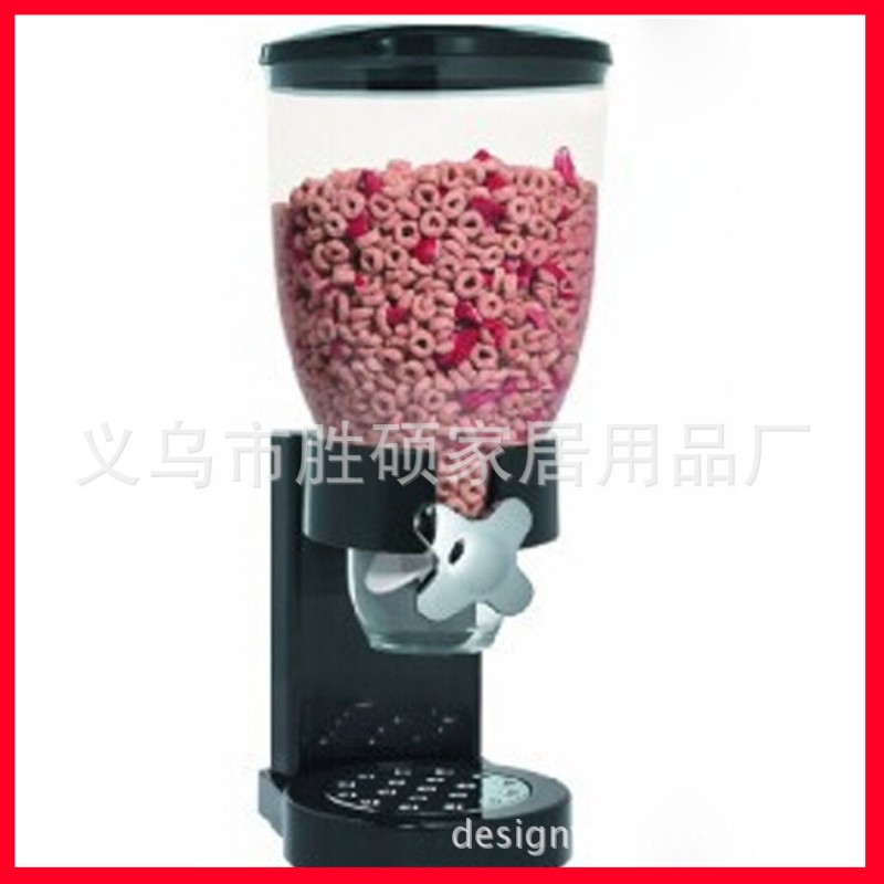 廠傢直銷cereal dispemser圓形透明塑料谷物分配器燕麥機TV麥片機工廠,批發,進口,代購