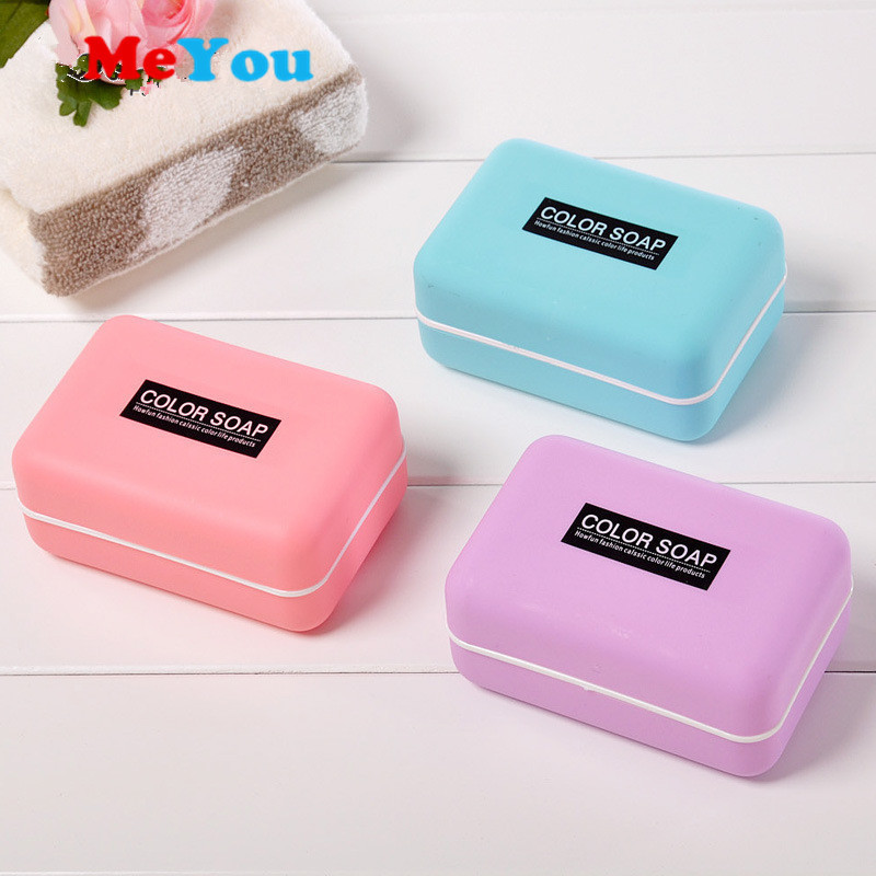 howfun/豪豐皂盒雙層香皂盒 浴室皂托瀝水肥皂架帶蓋皂碟皂盤2個批發・進口・工廠・代買・代購