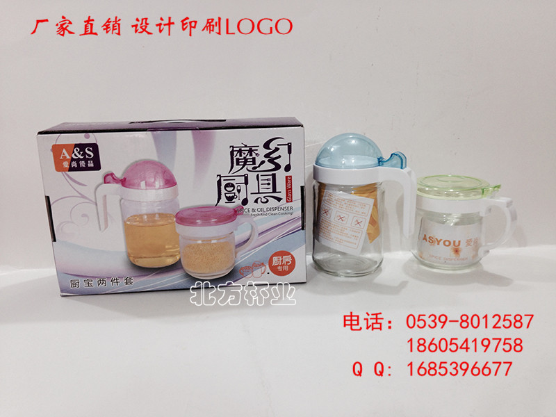 【供應】魔幻廚具兩件套 玻璃調味瓶+油壺套裝 可印LOGO工廠,批發,進口,代購