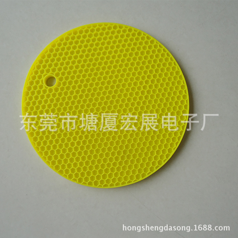 加厚蜂窩矽膠餐墊 防滑墊 方形隔熱墊 現貨批發批發・進口・工廠・代買・代購