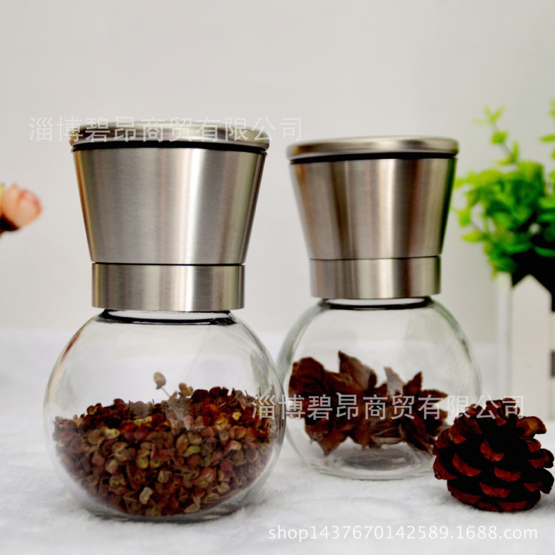 亞馬遜熱賣不銹鋼胡椒研磨器 手動研磨胡椒粉器不銹鋼研磨調味瓶工廠,批發,進口,代購
