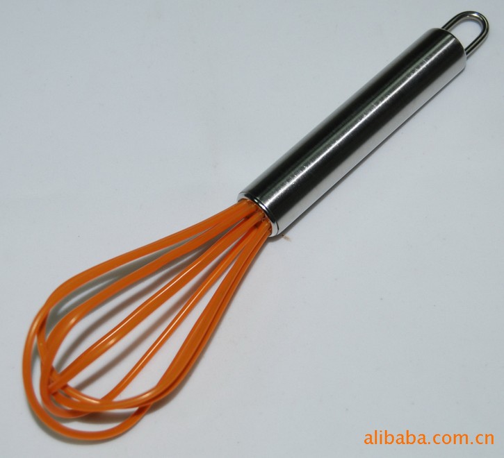 矽膠打蛋器  不銹鋼手柄 silicone egg beater 手動打蛋器批發・進口・工廠・代買・代購