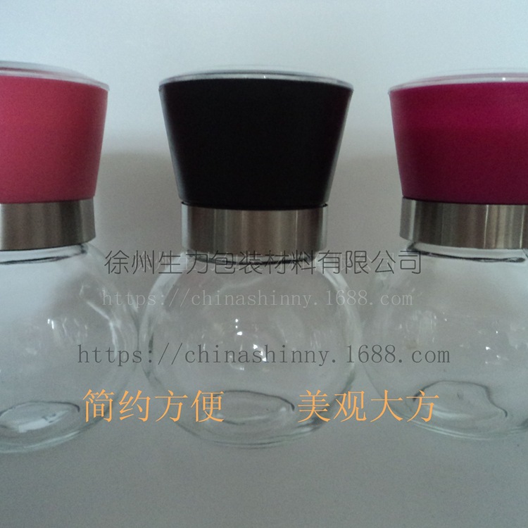 花椒胡椒手動研磨器耐磨陶瓷芯圓形玻璃瓶身廠傢直銷工廠,批發,進口,代購