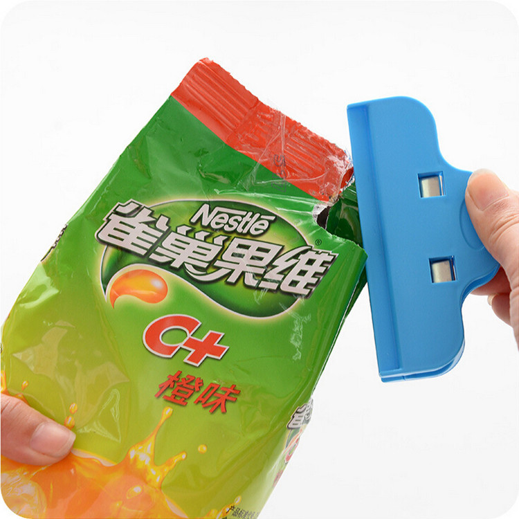 多彩塑料強力封口夾 食品袋零食封口夾子 防潮保鮮密封夾lq1025工廠,批發,進口,代購