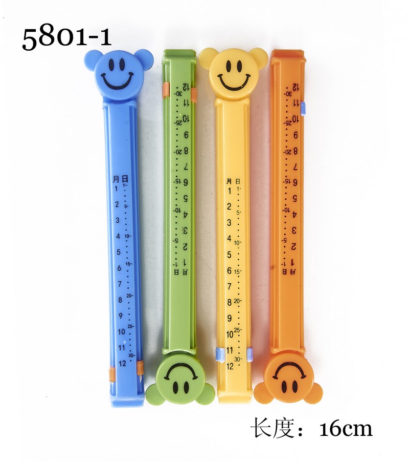 5801-1 大號笑臉耳朵日期封口夾 16cm超長密封夾個性夾子工廠,批發,進口,代購