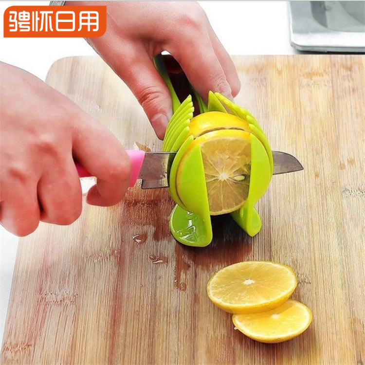 供應水果切片器 手持式檸檬多功能切片機 圓形夾子廚房水果分割器批發・進口・工廠・代買・代購