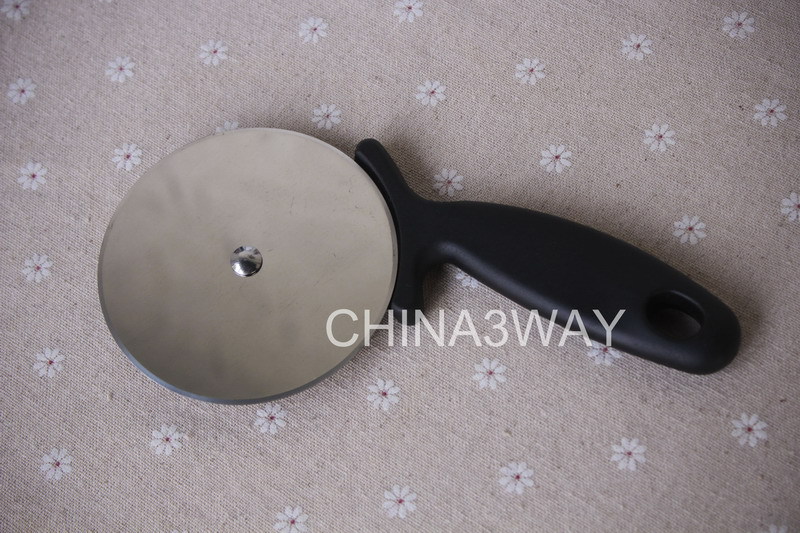 不銹鋼矽膠手柄薄餅刀 披薩輪刀 pizza刀 介餅刀 蛋糕輪刀工廠,批發,進口,代購