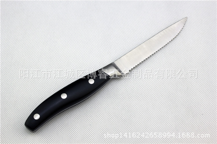 牛扒刀 廠傢直銷 廚房刀具  不銹鋼POM柄牛排刀工廠,批發,進口,代購