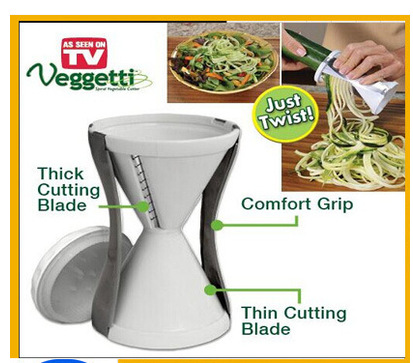 TV螺旋漏鬥切絲 刨絲 Veggetti Spaghetti Maker多功能切菜器切絲工廠,批發,進口,代購