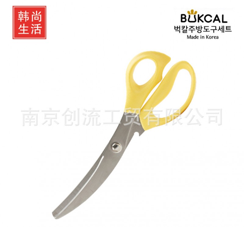 BUKCAL彎頭剪刀韓國原裝進口不銹鋼刀具廚房工具工廠,批發,進口,代購