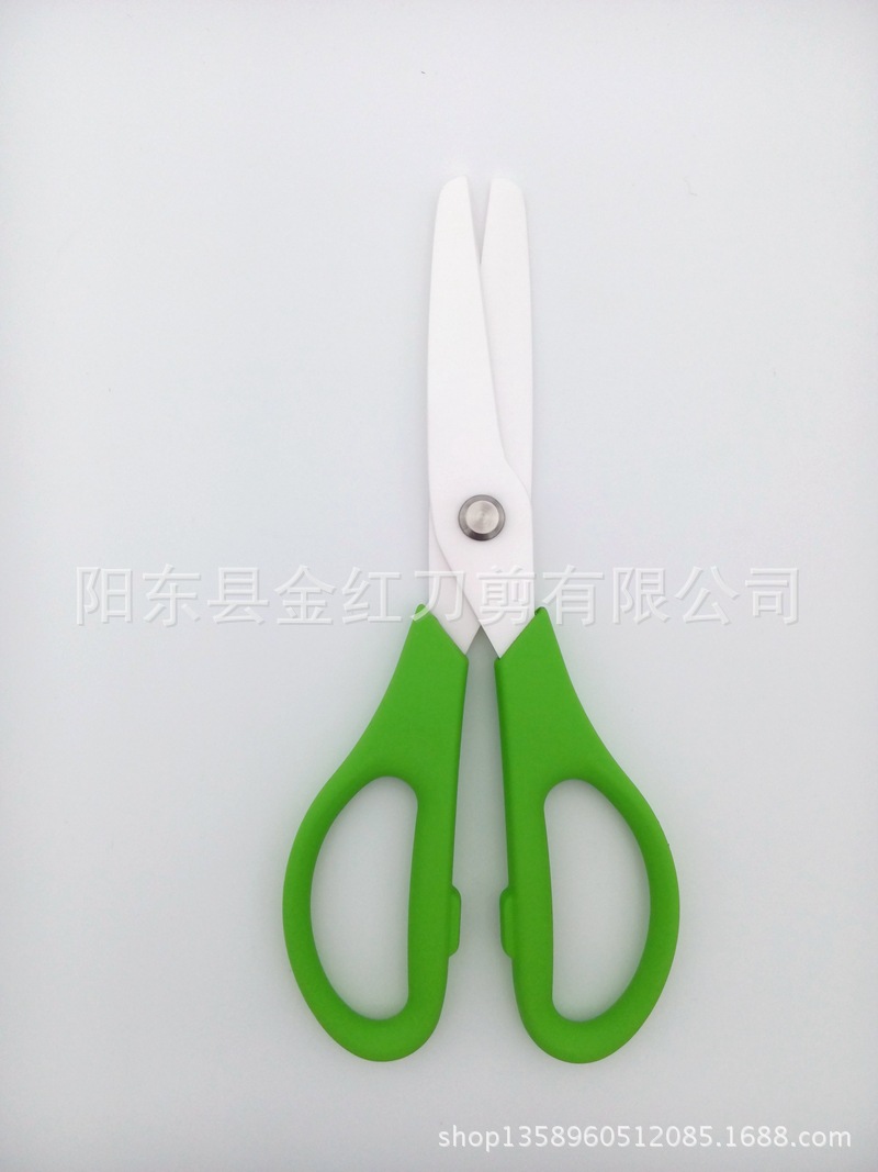 廠傢直銷 陽江產8寸廚用陶瓷剪刀  傢用剪工廠,批發,進口,代購