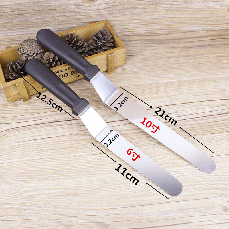 烘焙工具-6寸膠柄不銹鋼抹曲吻刀  裱花刀 刮平刀 抹刀工廠,批發,進口,代購