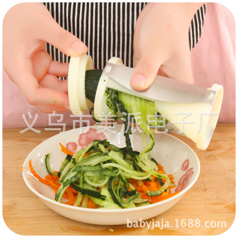 廚房多功能切絲器 創意螺旋漏鬥削絲器旋轉沙漏切絲器切菜刨絲器批發・進口・工廠・代買・代購