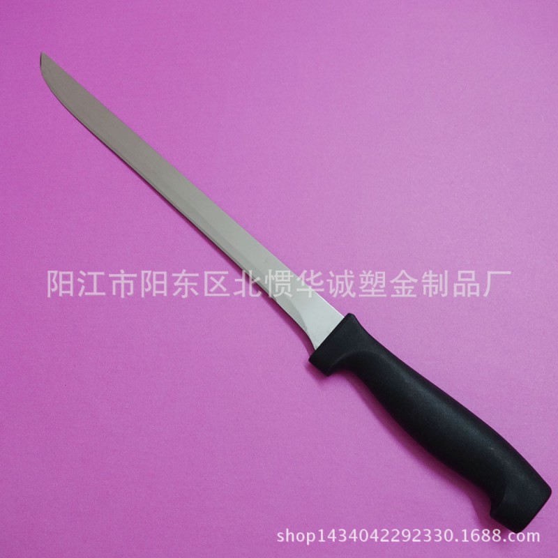廠傢供應不銹鋼加PP手柄10寸火腿刀 切片刀工廠,批發,進口,代購