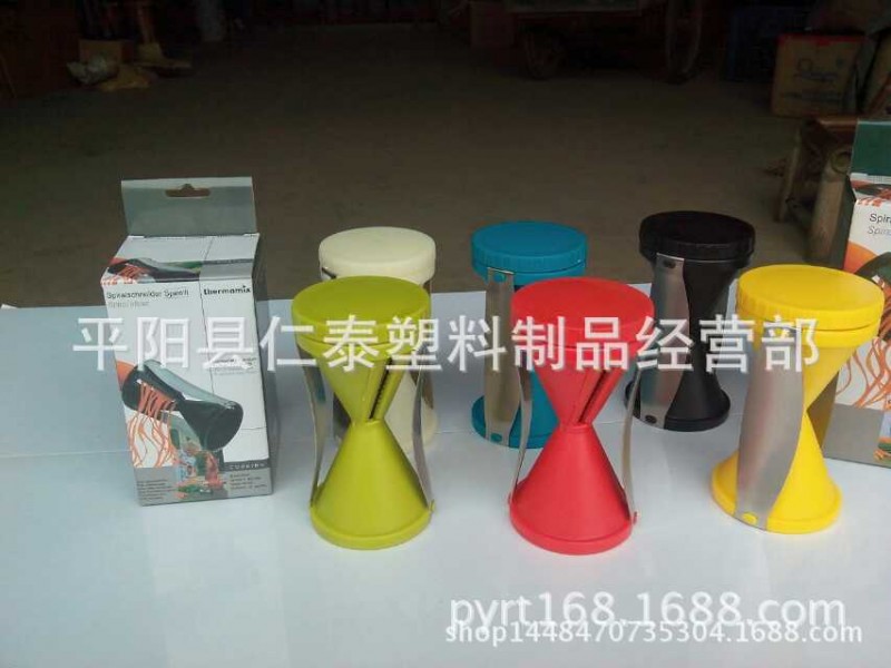外貿熱銷spiral slicer 廚房小工具 多功能切菜器 螺旋漏鬥切絲器批發・進口・工廠・代買・代購