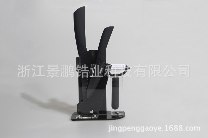 特供5寸6.5寸陶瓷菜刀削皮器刀架 高檔陶瓷禮品套裝 陶瓷刀套裝工廠,批發,進口,代購
