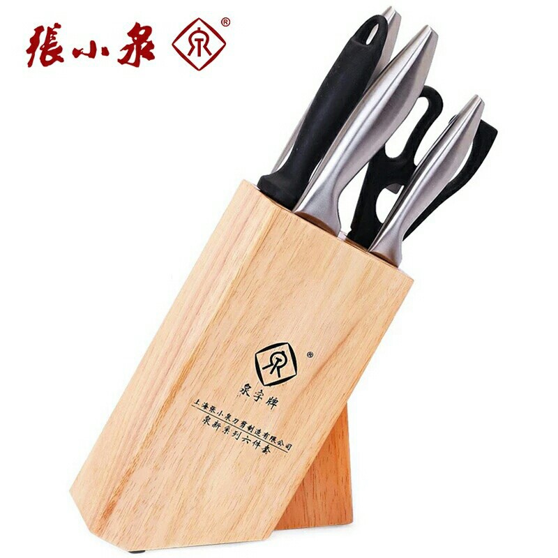 上海張小泉菜刀套裝 傢用全不銹鋼套刀QD001廚房刀具套裝六件套工廠,批發,進口,代購