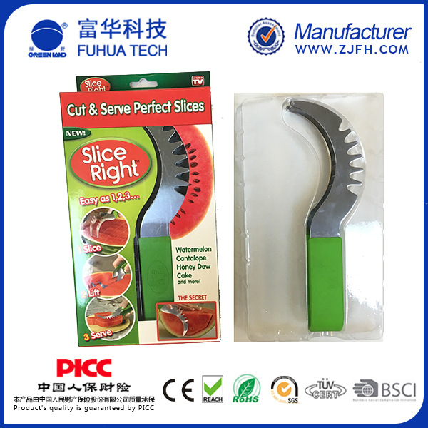 電視購物熱銷切西瓜神奇不銹鋼多功能水果刀/水果分割器工廠,批發,進口,代購