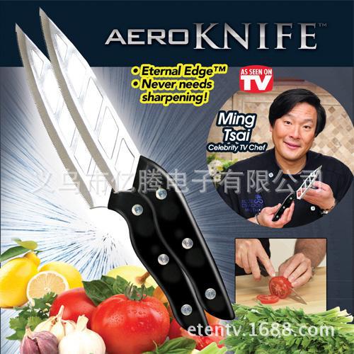 最新TV產品 aero knife 氣孔刀 廚房好幫手 食物刀 水果刀 菜刀批發・進口・工廠・代買・代購
