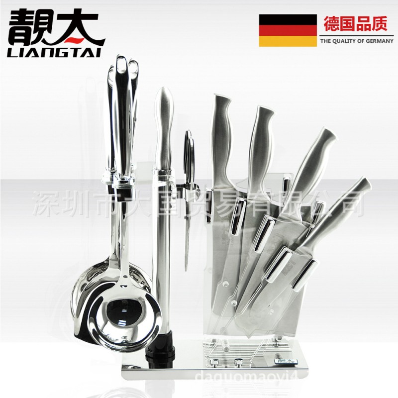 靚太不銹鋼刀具10件套裝廚房廚具套刀菜刀廚師刀水果刀廠傢批發批發・進口・工廠・代買・代購