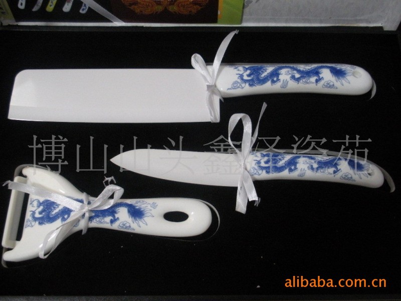 廠傢生產銷售青花龍鳳陶瓷餐刀 品質保證工廠,批發,進口,代購