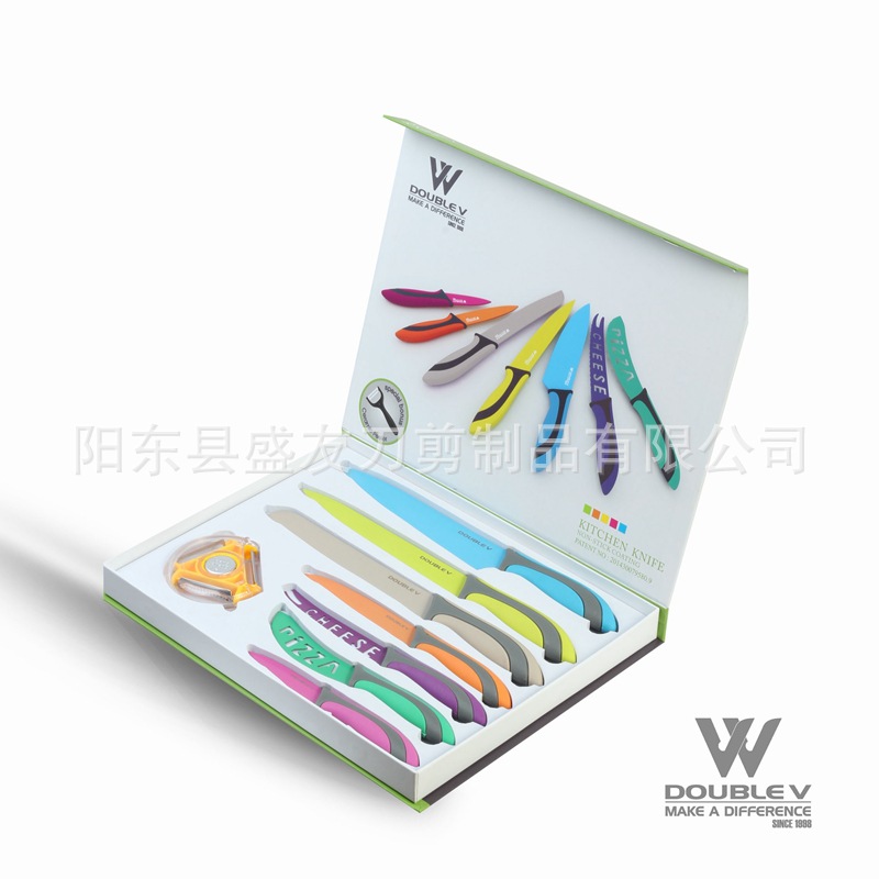 廠傢直銷 鳳凰柄5件套 高檔廚房套刀 刀 廚房用品 不銹鋼廚具工廠,批發,進口,代購