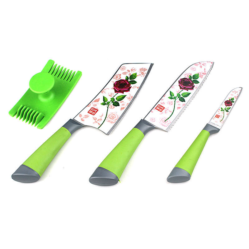 廠傢直銷 百年薔薇四件套 玫瑰印花刀 一件代發 地攤貨 跑江湖工廠,批發,進口,代購