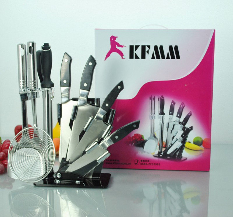 KFMM10件套不銹鋼刀具套裝廚刀菜刀套裝組合 廚具廚房套刀批發批發・進口・工廠・代買・代購