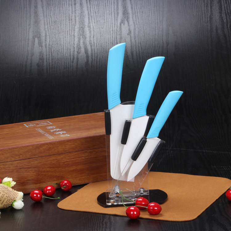 免磨陶瓷刀三件套 高檔ABS刀具 精美禮品促銷贈品 可定製LOGO批發・進口・工廠・代買・代購