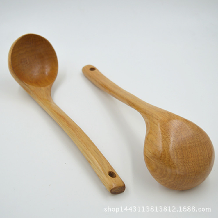長柄大號湯勺實木盛湯勺木頭粥勺稀飯勺烹飪廚具火鍋勺子工廠,批發,進口,代購