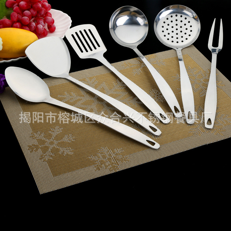 精美不銹鋼經典造型廚具七件套裝 人性化掛鉤設計優質烹飪勺鏟工廠,批發,進口,代購