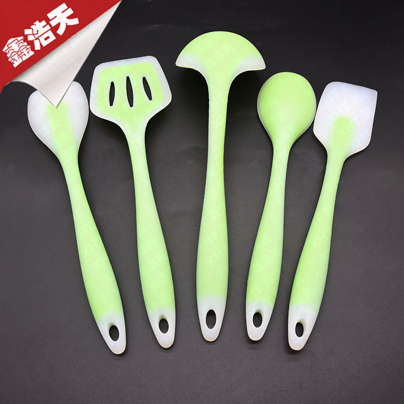 矽膠廚具五件套 矽膠鏟子 矽膠勺子 矽膠刮刀 矽膠廚具工廠,批發,進口,代購