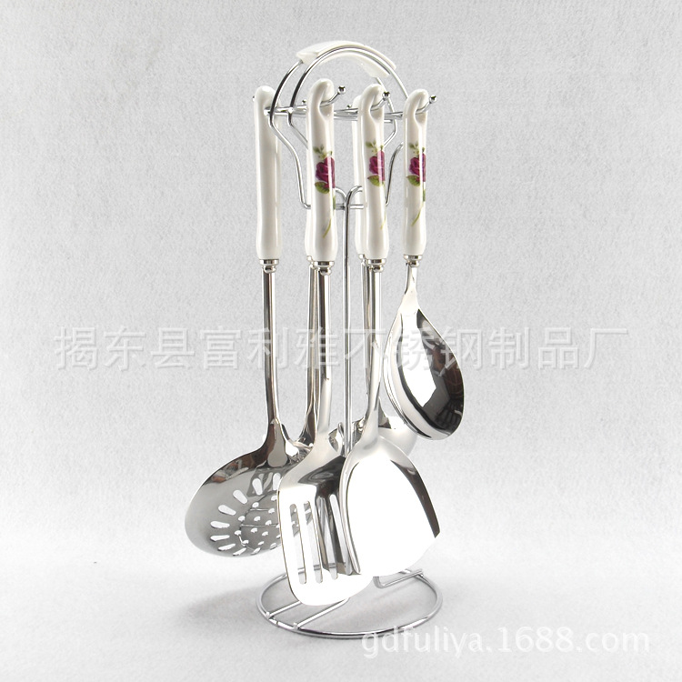 【廠傢直銷】富利雅 陶瓷柄廚具 韓式廚具套裝工廠,批發,進口,代購
