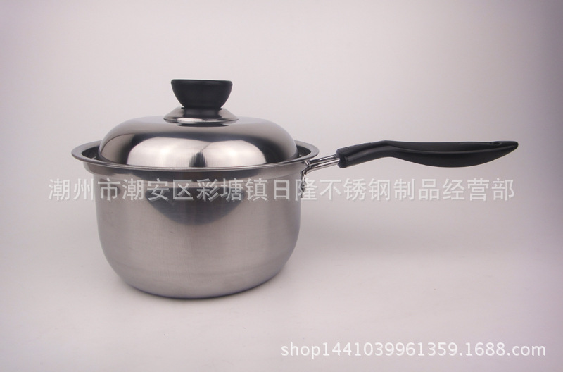 特批！康師傅贈品奶鍋 不銹鋼單柄鍋湯鍋 可做雙耳16cm工廠,批發,進口,代購