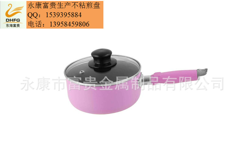 廠傢直銷粉紅色迷你小奶鍋 內不黏熱牛奶平底小奶鍋工廠,批發,進口,代購