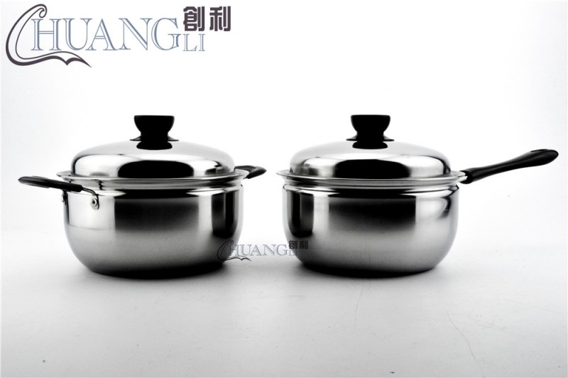 廠傢直銷 奶鍋 不銹鋼批發弧形單柄奶鍋|不銹鋼湯鍋|創利廚具鍋具批發・進口・工廠・代買・代購