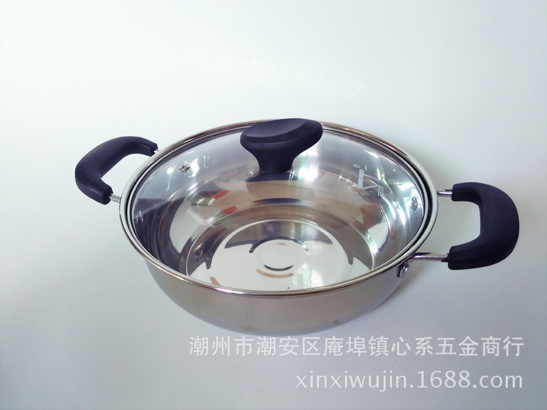 不銹鋼火鍋 傢用加厚復底火鍋 清湯鍋 涮鍋 湯鍋 火鍋盆批發・進口・工廠・代買・代購