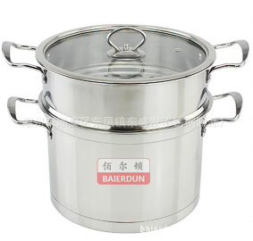 不銹鋼直角鍋 復底 雙層蒸鍋 蒸格 直角湯鍋 多用鍋批發・進口・工廠・代買・代購
