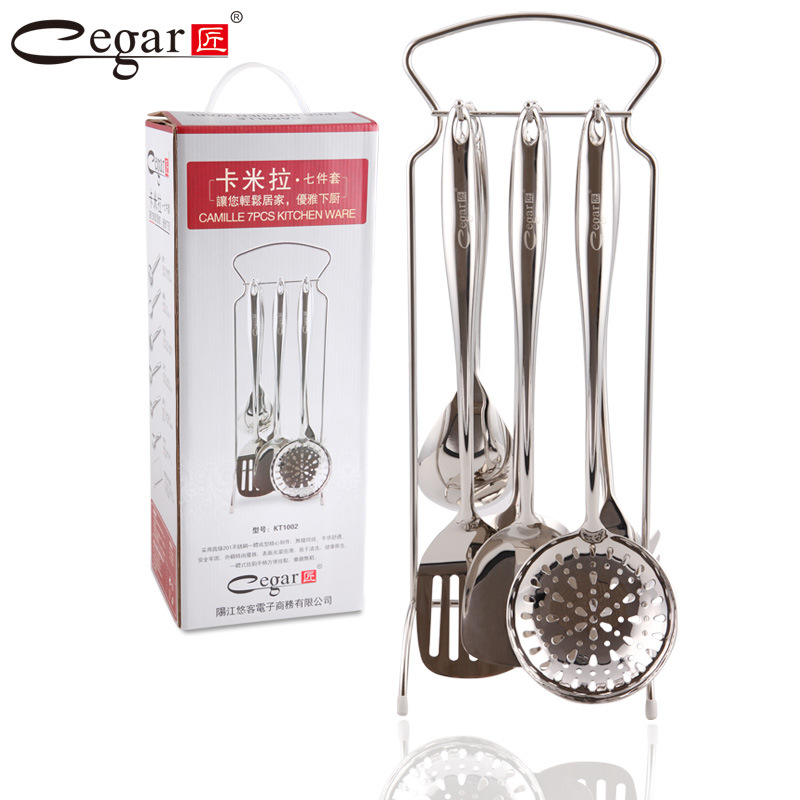 匠牌 不銹鋼湯勺 烹飪用具 廚房用品  廚具七件套  不銹黏鍋鏟具工廠,批發,進口,代購