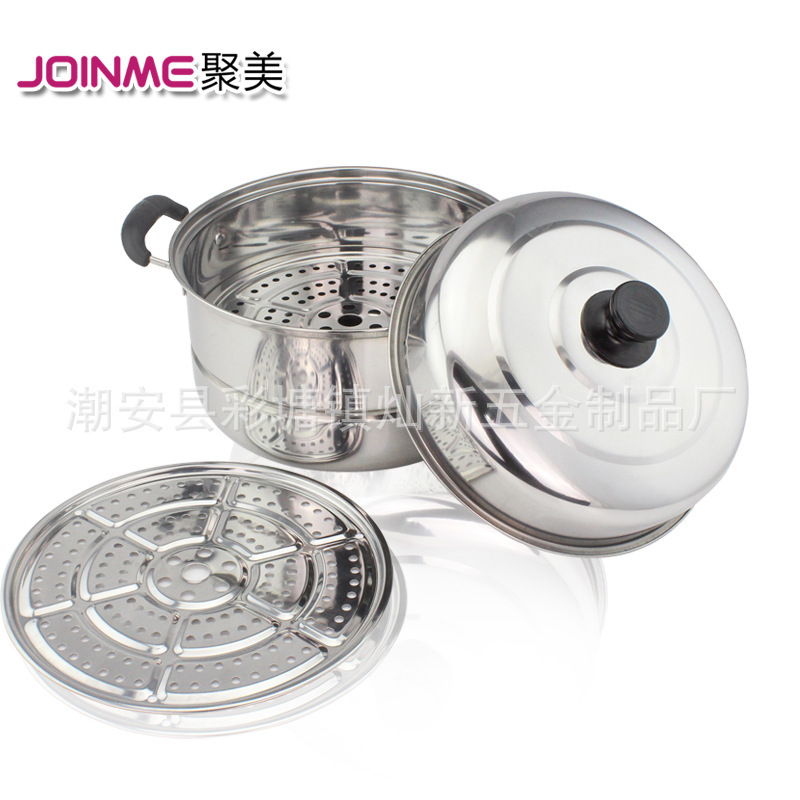 歐式無磁加厚不銹鋼蒸鍋 高品質實惠不銹鋼蒸鍋復底蒸鍋廠傢批發批發・進口・工廠・代買・代購