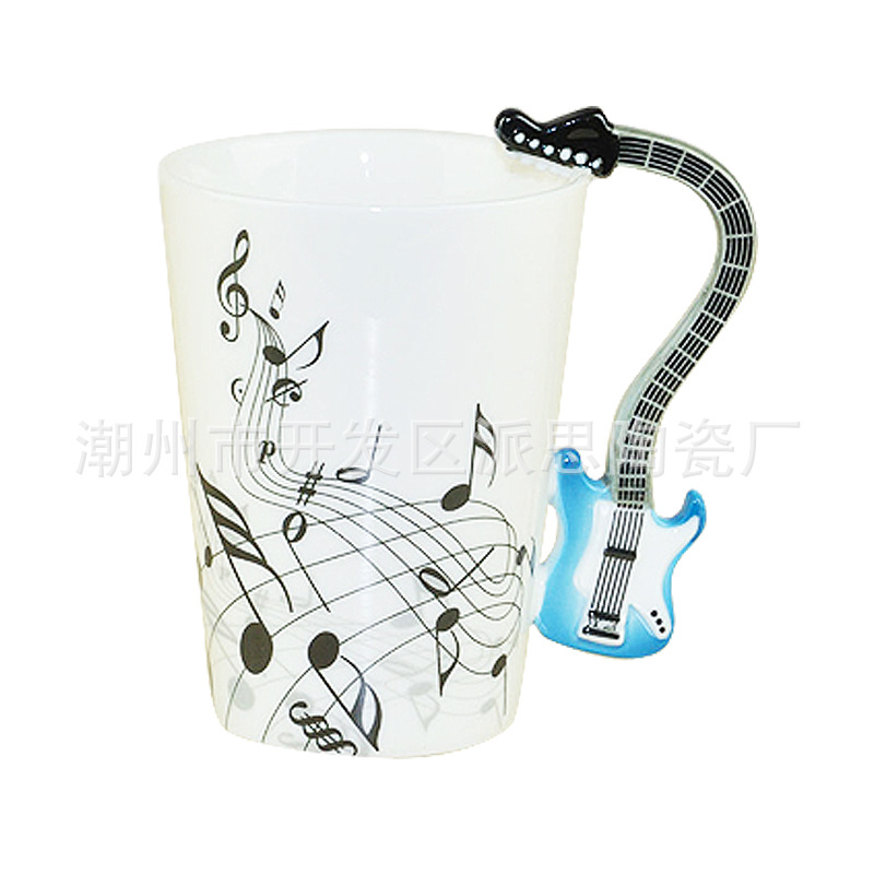 日用百貨  音樂杯陶瓷創意水杯子 樂器音符咖啡杯 馬克杯促銷禮品批發・進口・工廠・代買・代購