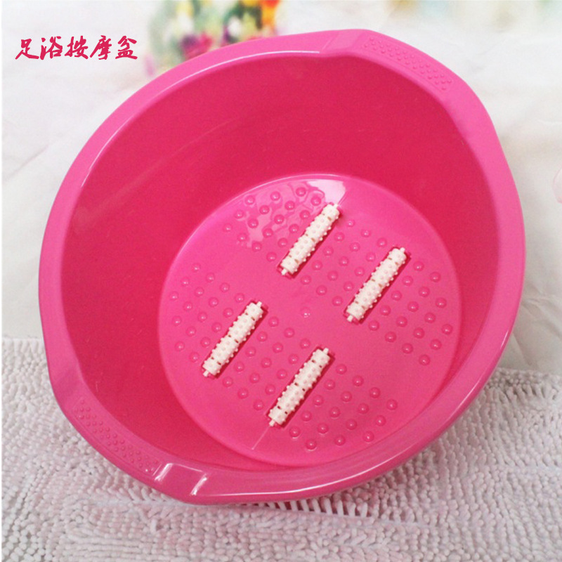 廠傢批發43cm傢用大號塑料泡腳按摩足浴盆保健洗腳盆可印logo批發・進口・工廠・代買・代購