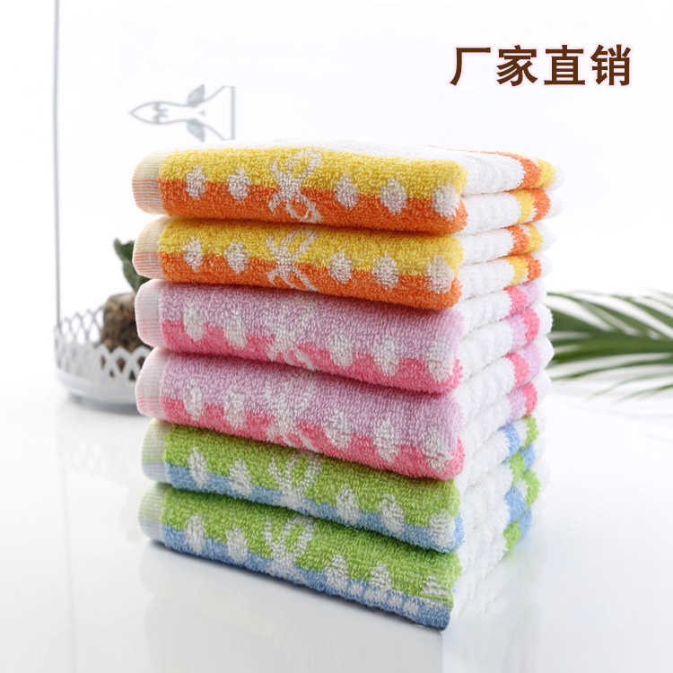 廠傢直銷純棉毛巾 夏季素色蝴蝶結爆款毛巾 福利回禮毛巾批發特惠批發・進口・工廠・代買・代購