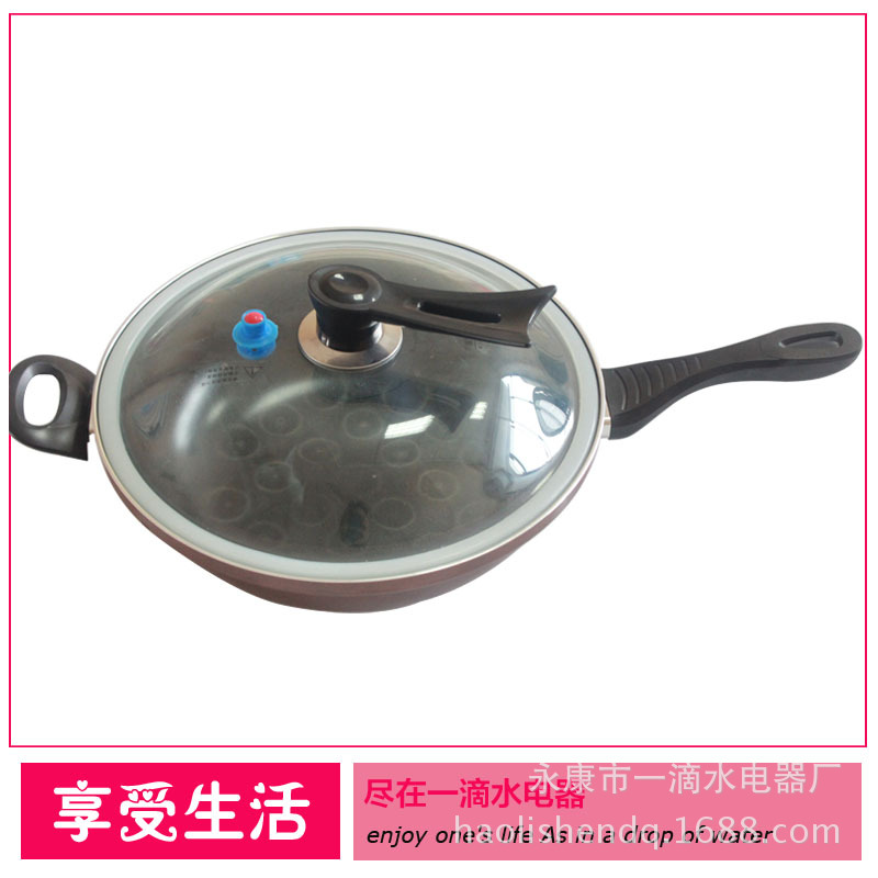 不銹鋼炒鍋 不黏鍋批發 雙耳炒鍋 無油煙鍋 紅色鍋具批發・進口・工廠・代買・代購