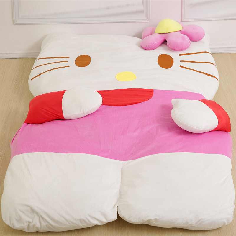 KT貓hello kitty卡通龍貓懶人床墊可愛雙人榻榻米睡墊地鋪臥室工廠,批發,進口,代購